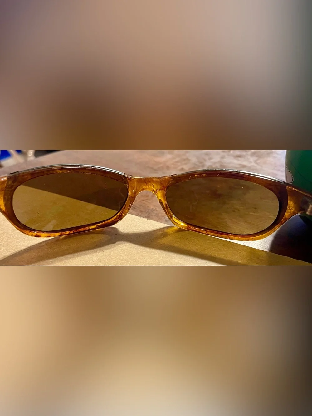 Unisex SMITH Tortoise Amber Frame Sunglasses with Brown Lenses